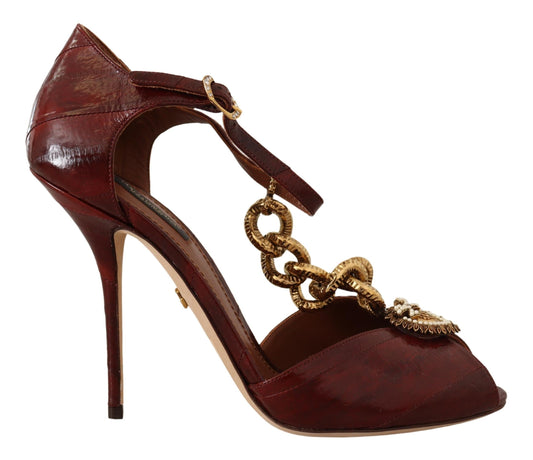 Elegant Brown Devotion Leather Pumps