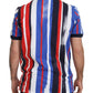 Multicolor Cotton Polo Top T-shirt
