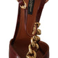 Elegant Brown Devotion Leather Pumps