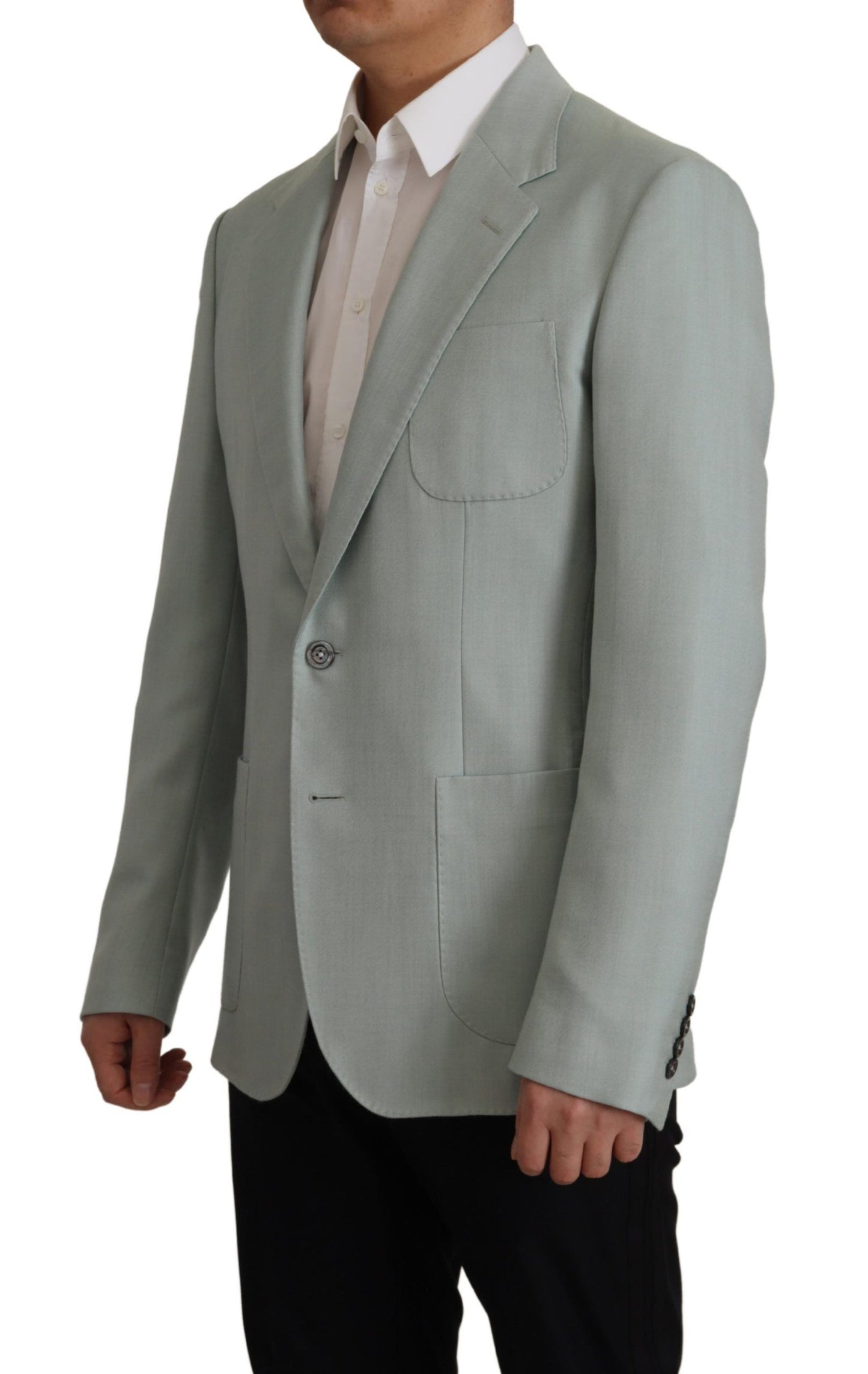 Light Green Cashmere Silk Blazer