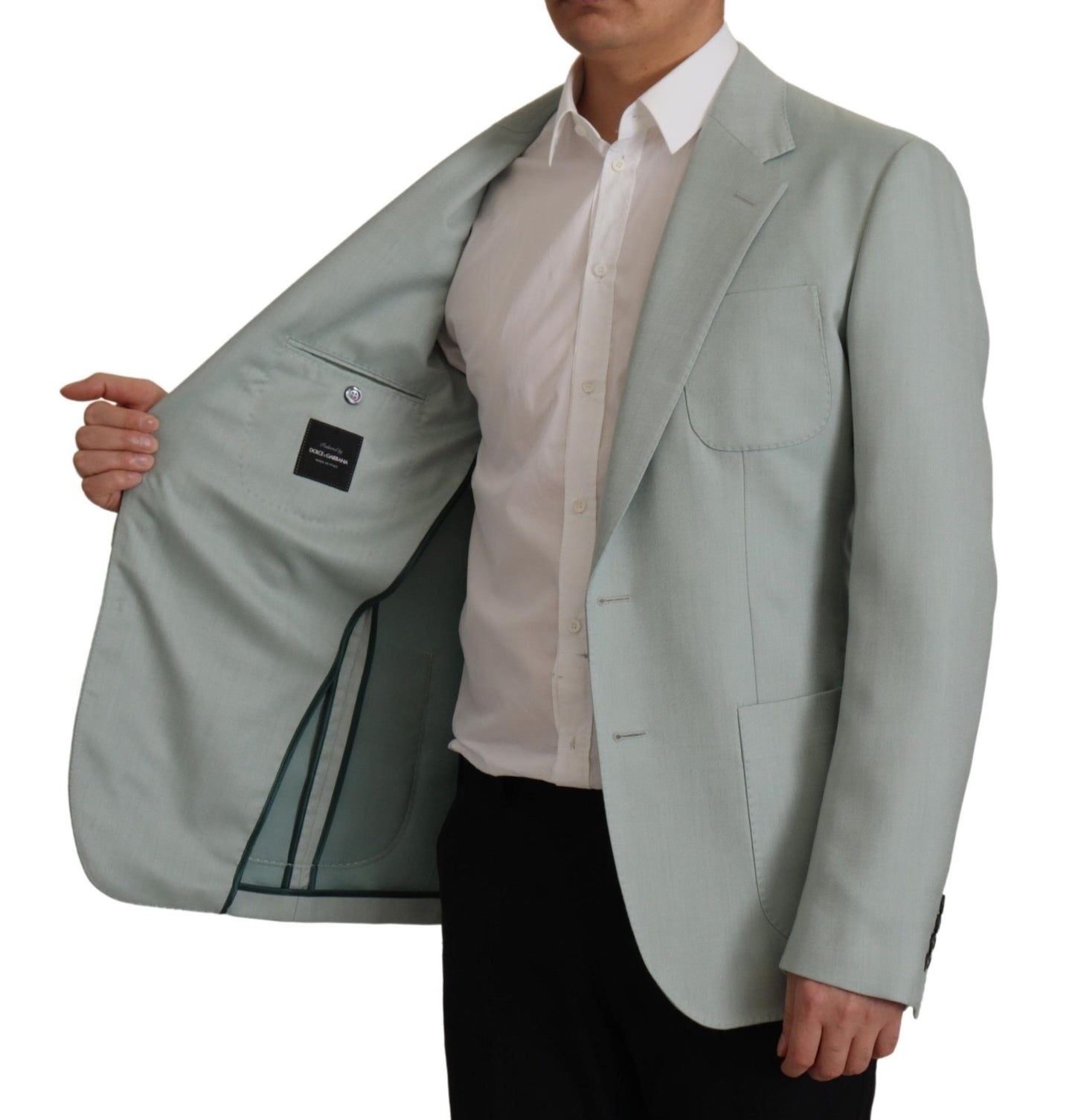 Light Green Cashmere Silk Blazer