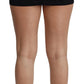 Black Mini Short Lace Stretch  Skirt