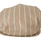 Elegant Striped Cotton Silk Newsboy Hat