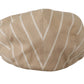 Elegant Striped Cotton Silk Newsboy Hat