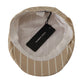 Elegant Striped Cotton Silk Newsboy Hat
