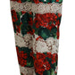 Elegant High Waist Floral Pants