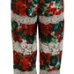 Elegant High Waist Floral Pants