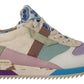 Elegant Multicolor Patchwork Sneakers