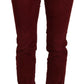 Chic Maroon Corduroy Pants