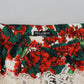 Elegant High Waist Floral Pants