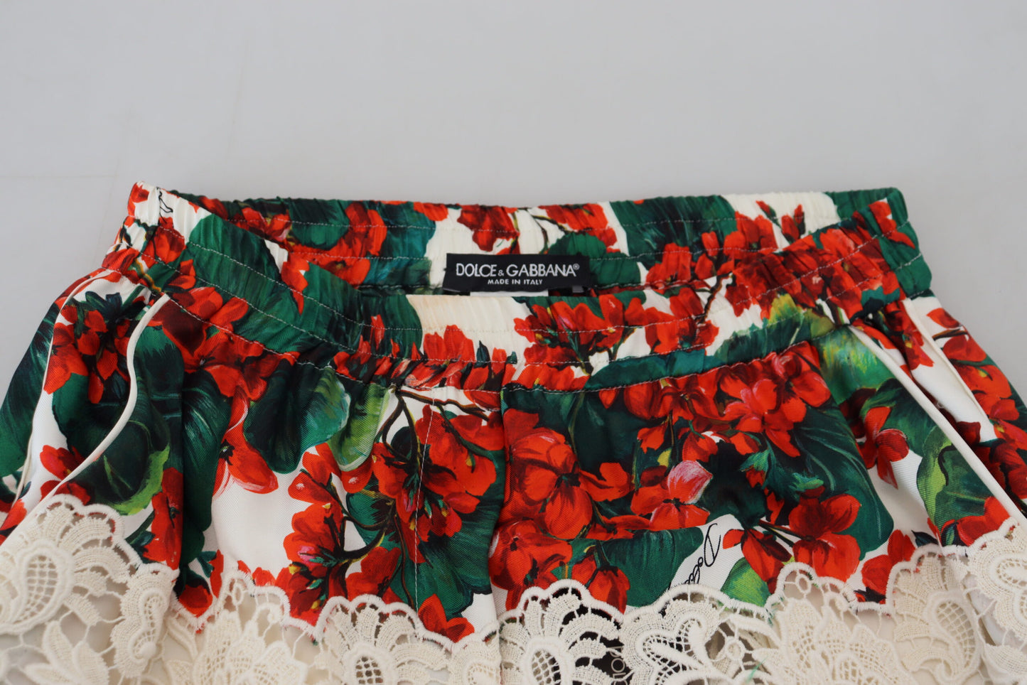 Elegant High Waist Floral Pants