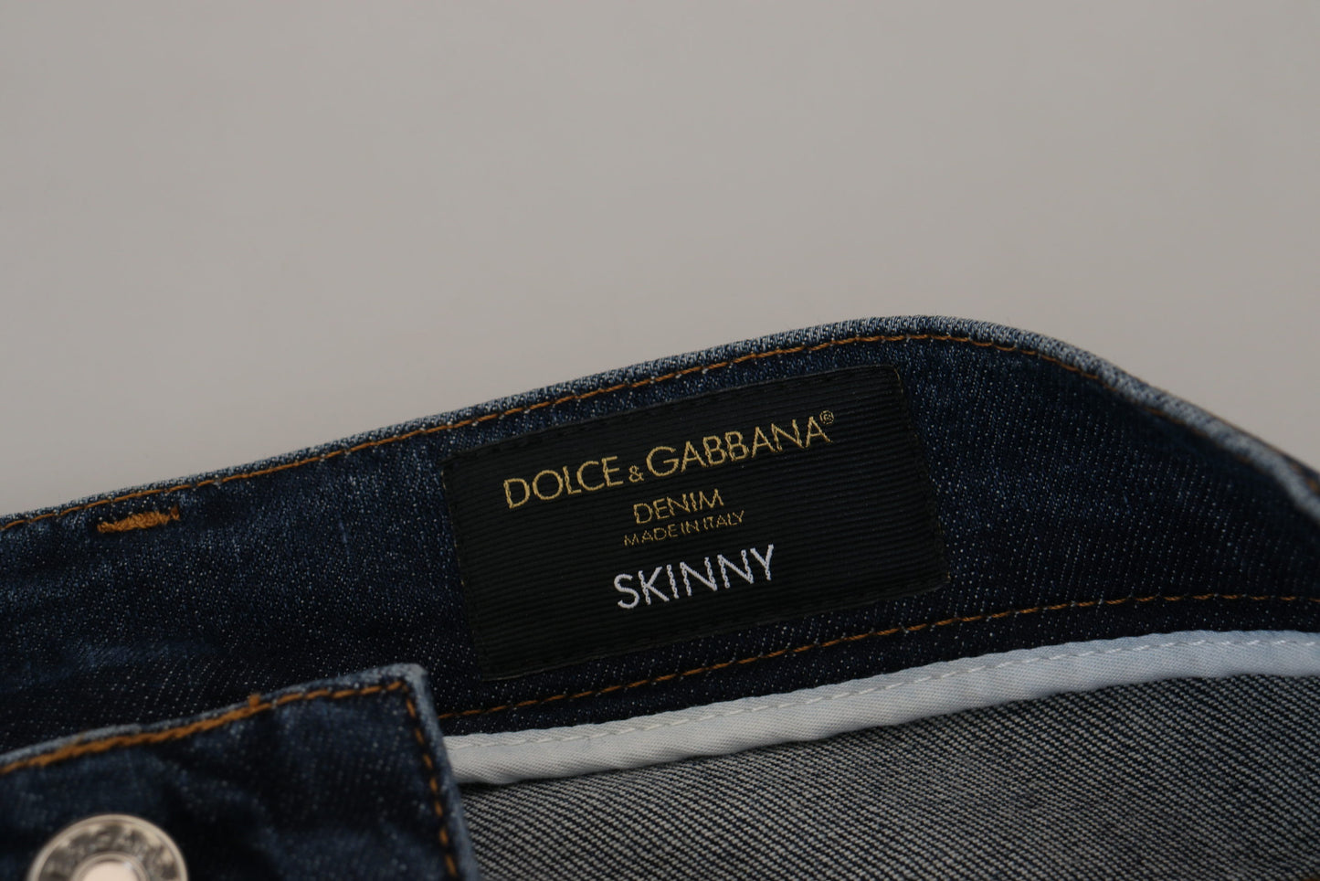 Chic Blue Washed Denim Pants for Men