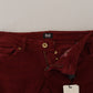 Chic Maroon Corduroy Pants