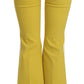 Chic Yellow Flare Pants for Elegant Evenings