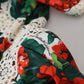 Elegant High Waist Floral Pants