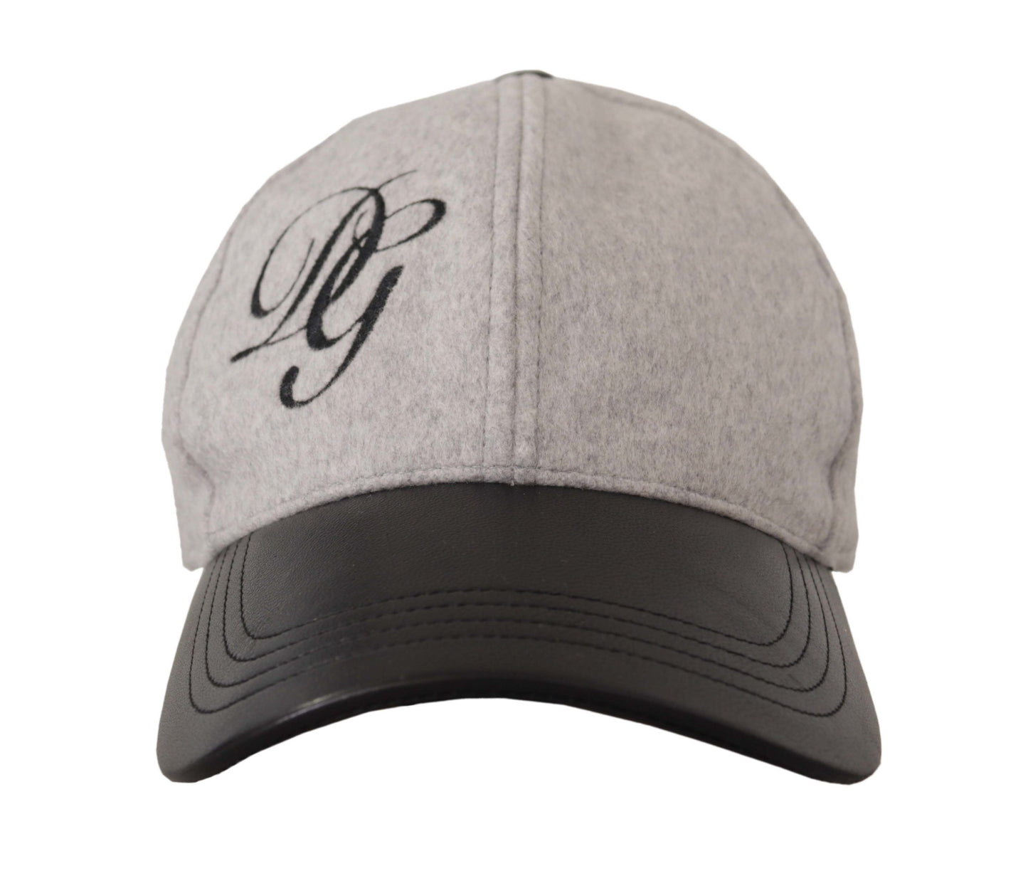 Elegant Cashmere-Leather Baseball Hat