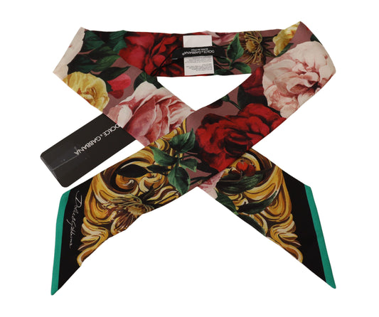 Exquisite Floral Silk Scarf