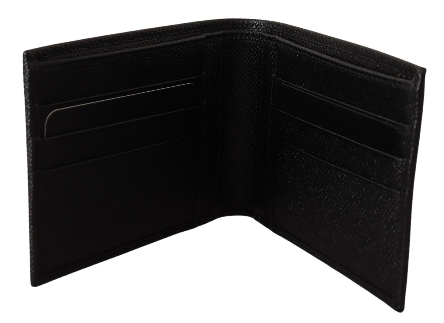 Elegant Bifold Leather Men's Wallet in Black