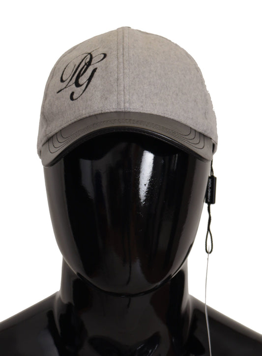 Elegant Cashmere-Leather Baseball Hat