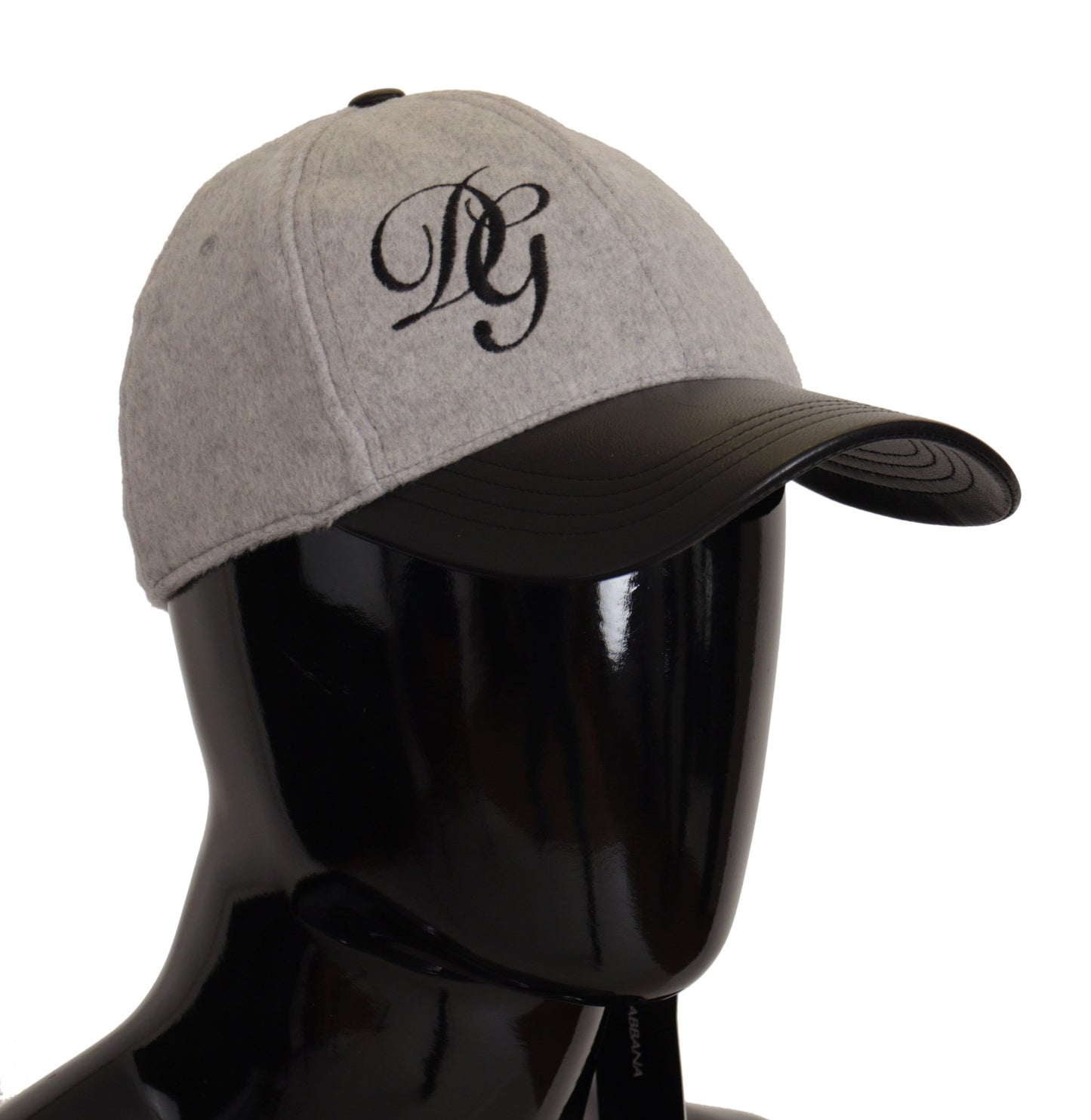 Elegant Cashmere-Leather Baseball Hat