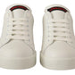 Elevate Your Step - White & Red Luxury Sneakers