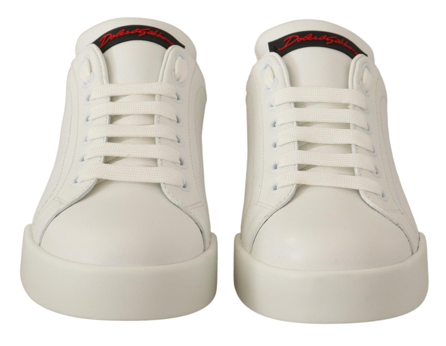 Elevate Your Step - White & Red Luxury Sneakers