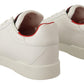 Elevate Your Step - White & Red Luxury Sneakers