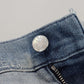 Elegant Italian Denim Pants in Blue Wash