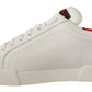 Elevate Your Step - White & Red Luxury Sneakers