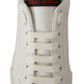 Elevate Your Step - White & Red Luxury Sneakers