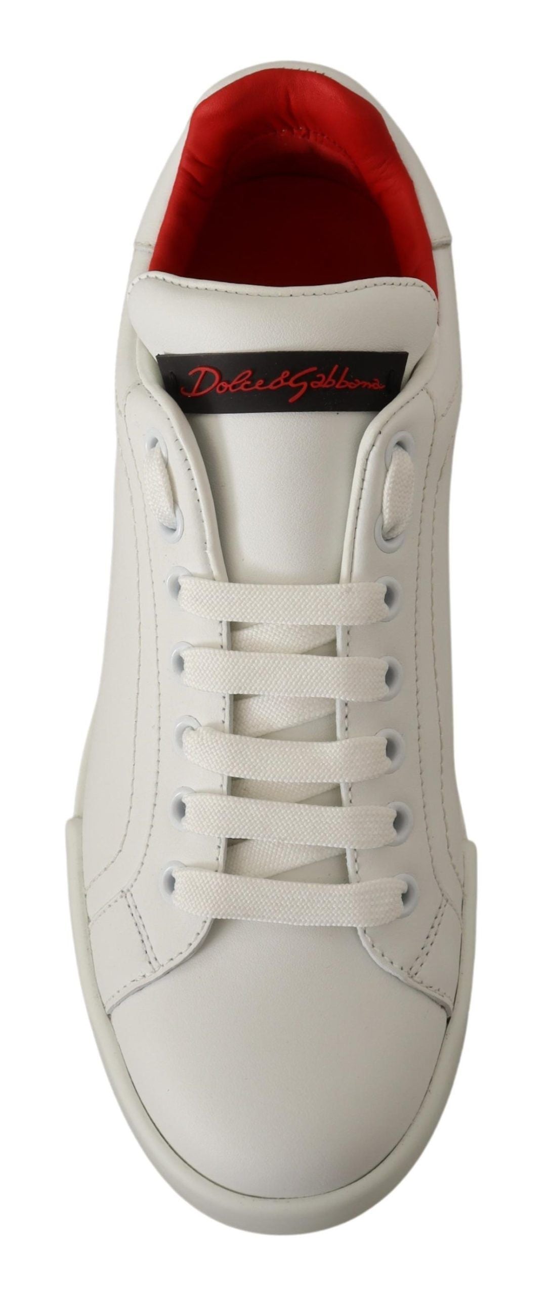 Elevate Your Step - White & Red Luxury Sneakers