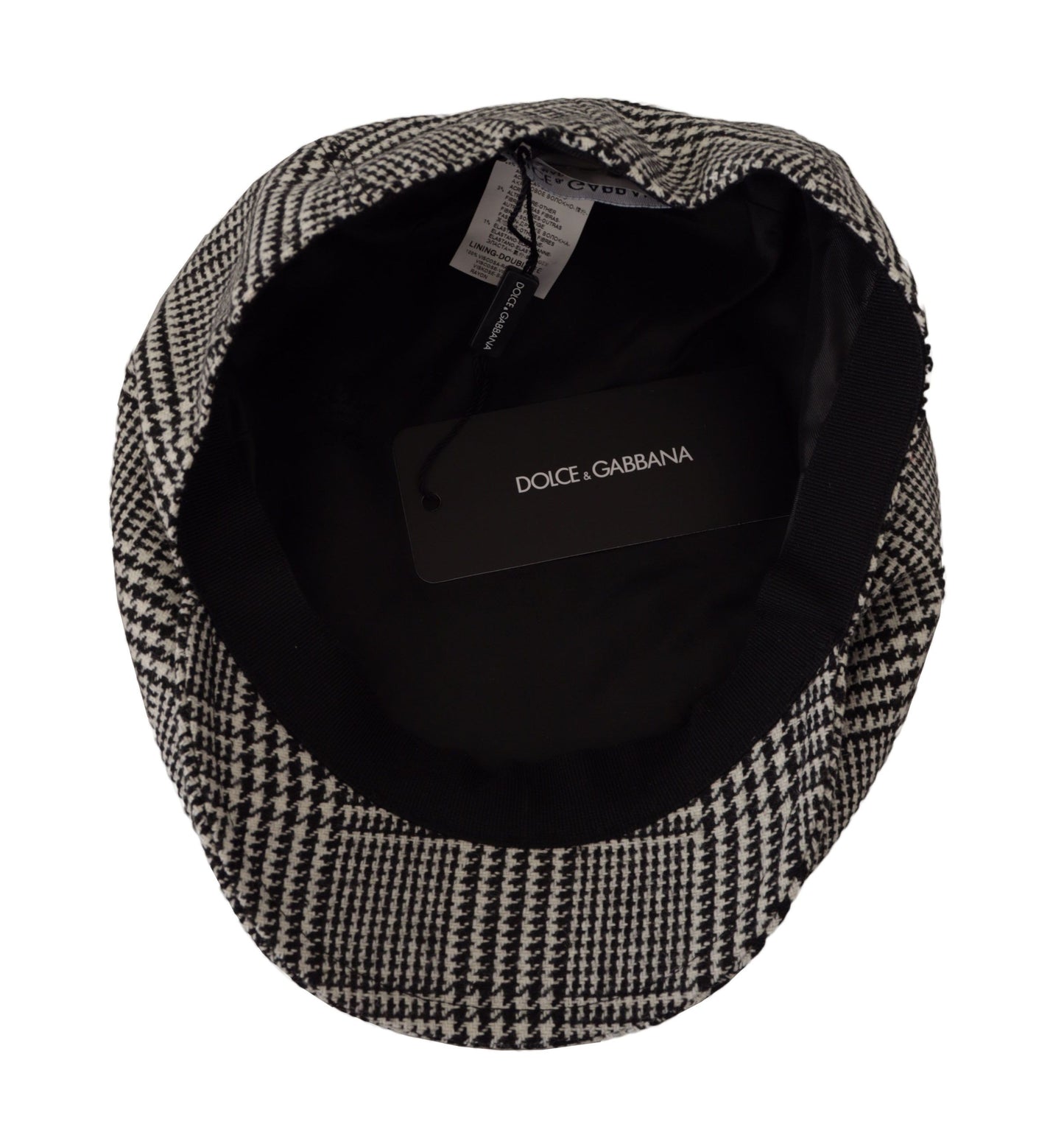 Elegant Houndstooth Newsboy Cap