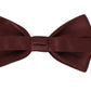 Elegant Maroon Silk Bow Tie