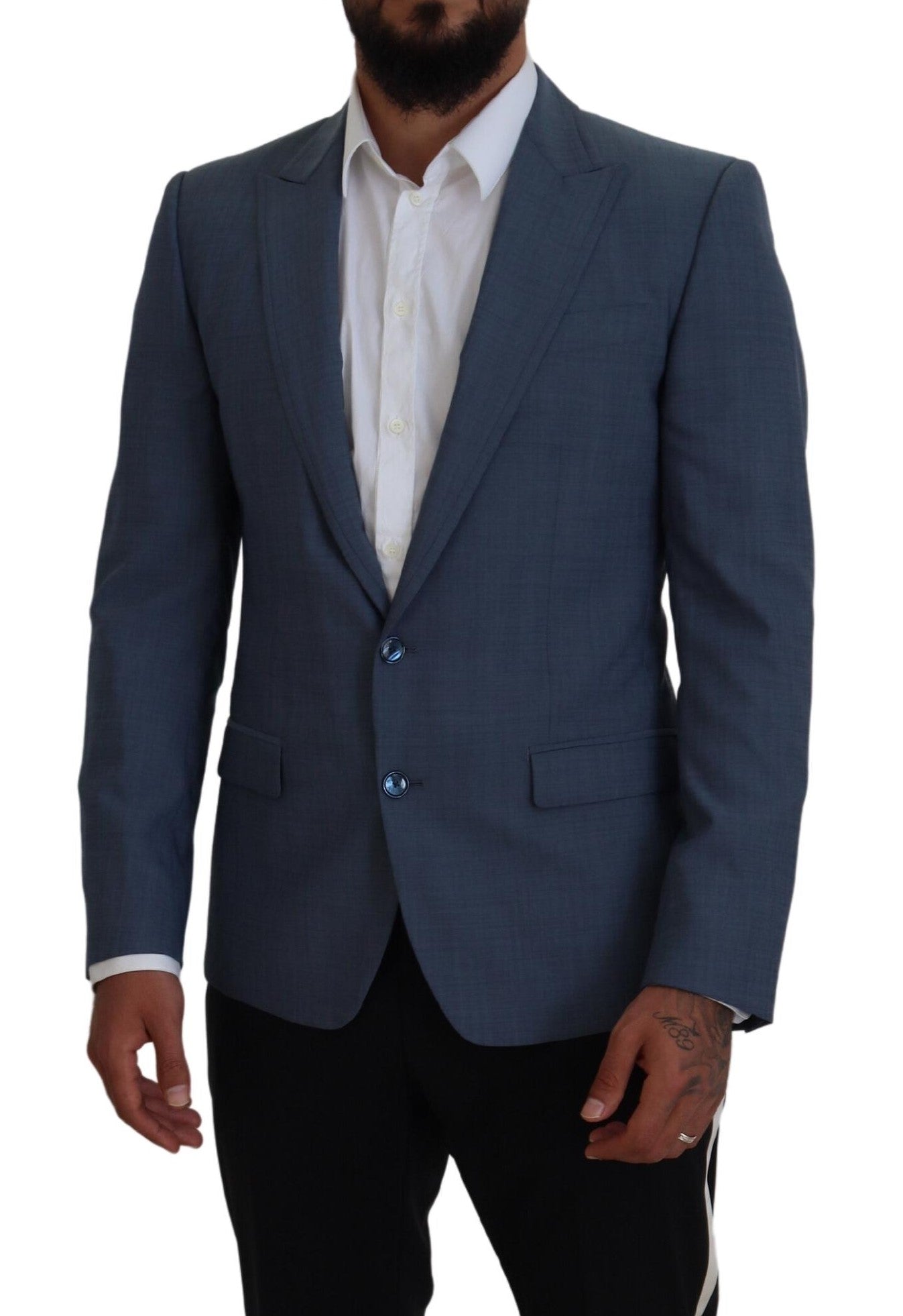 Elegant Blue Single Breasted Sport Blazer