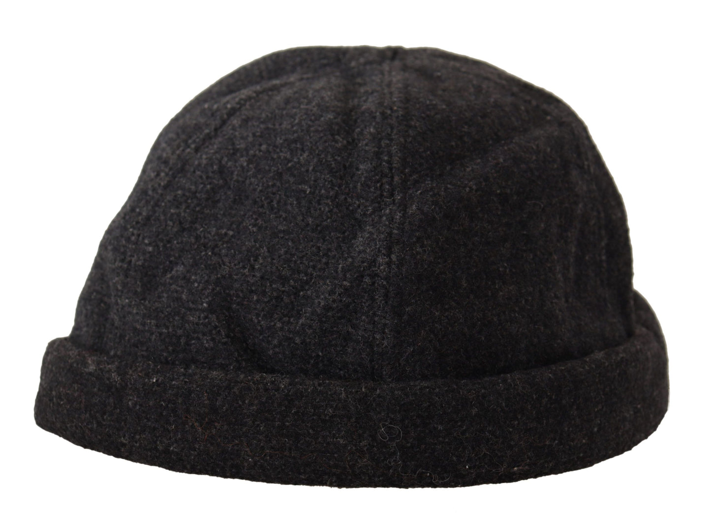 Chic Black Wool Beanie Hat