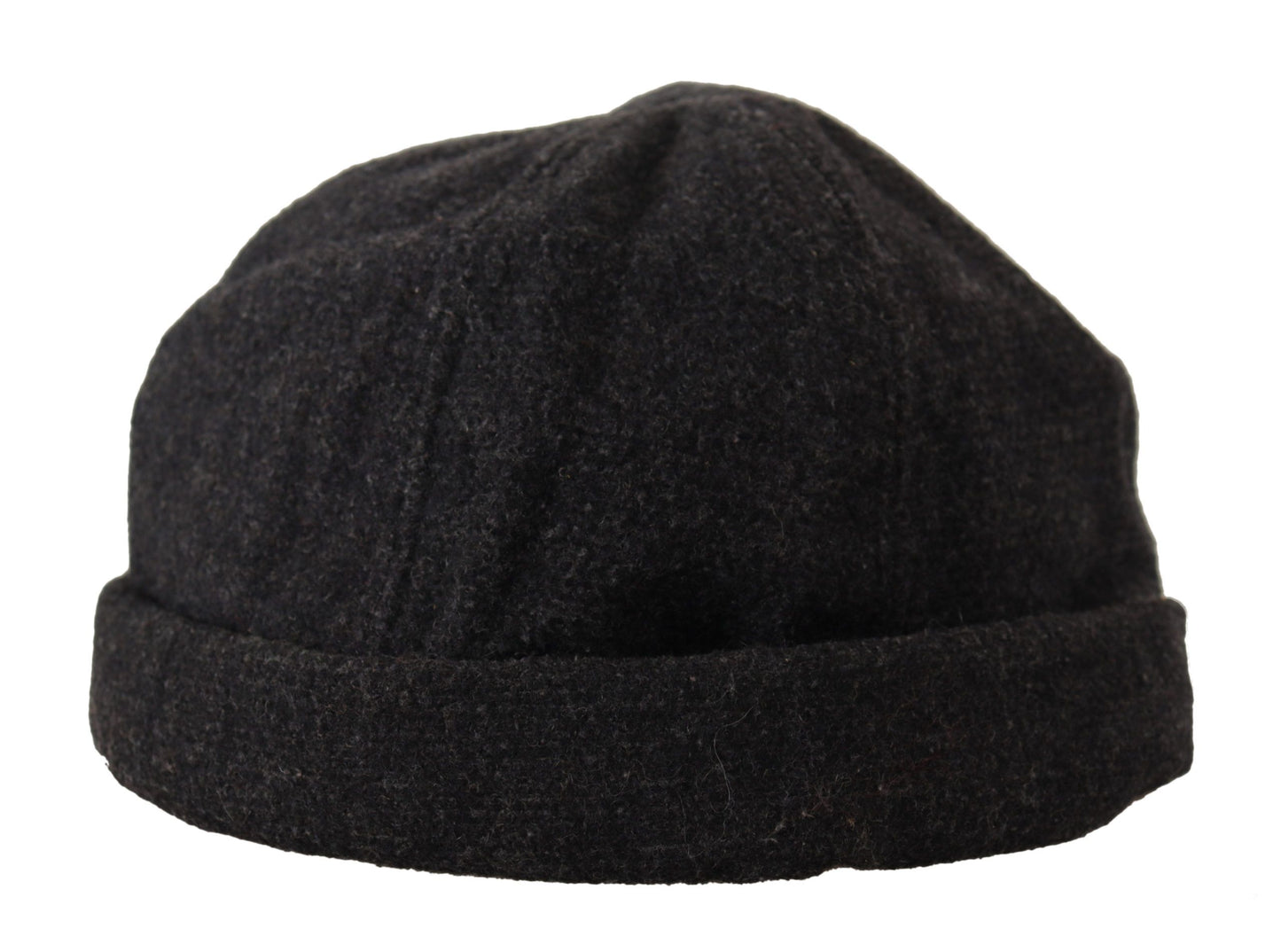 Chic Black Wool Beanie Hat