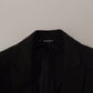 Elegant Black Two-Piece Martini Suit