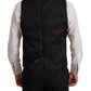 Elegant Black Three Piece Wool Suit