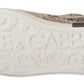 Beige Wool & Cotton Casual Low Top Sneakers