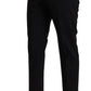 Elegant Black Three Piece Wool Suit