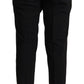 Elegant Black Three Piece Wool Suit