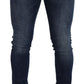 Italian Chic Blue Washed Denim Pants