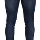 Italian Chic Blue Washed Denim Pants