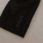 Elegant Black Three Piece Wool Suit