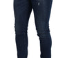 Elegant Italian Blue Denim Pants