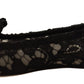 Elegant Taormina Lace Flats with Crystals