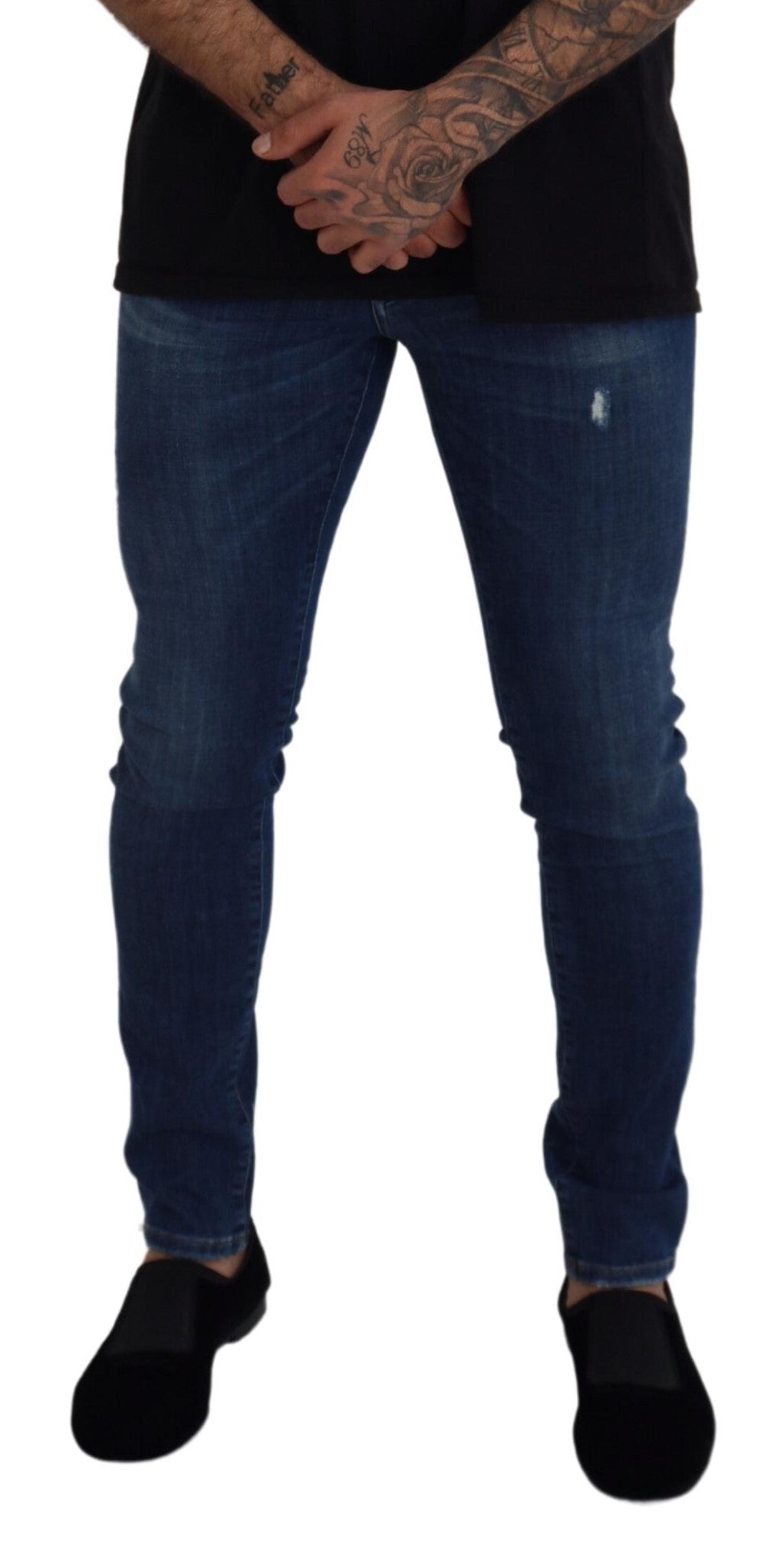Elegant Italian Blue Denim Pants