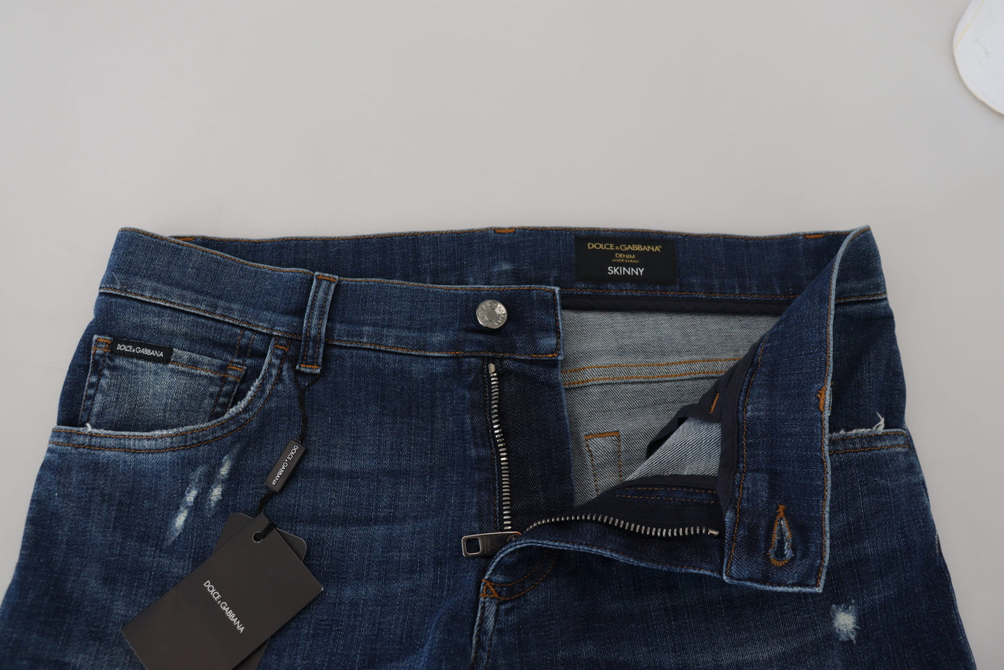 Elegant Italian Blue Denim Pants