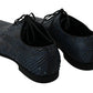 Elegant Blue Python Leather Dress Shoes