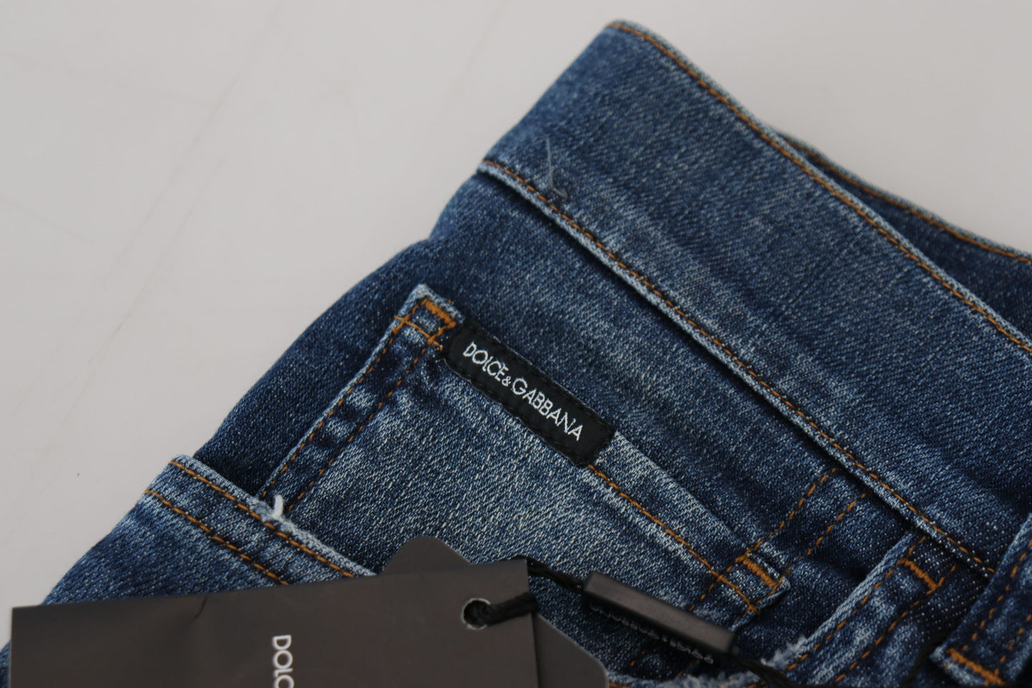 Elegant Italian Blue Denim Pants